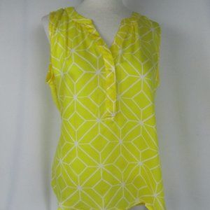 HANNA & GRACIE Yellow Sleeveless Top XL NWOT